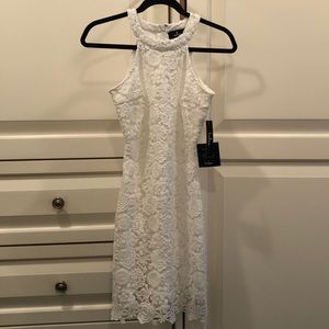 Lulus Lace Mini Dress. Love Poem Ivory.
